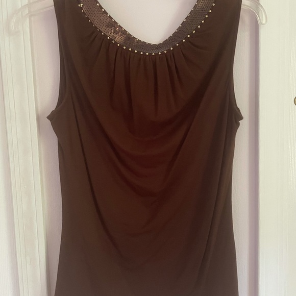 Caché -like new- embellished sleeveless top. Size L - Picture 6 of 6